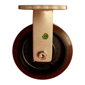 US20075B/F Fixed Castor 200mm x 75mm Cast Iron Wheel, Polyurethane Tread.