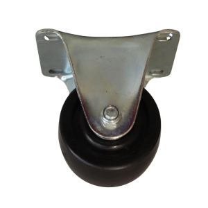 LB75B/F Fixed Castor Low Barycentre, 75mm Heavy Duty Nylon Wheel.