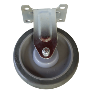 LP125B/F Fixed Castor 125mm thermoplastic rubber wheel, polypropylene rim.