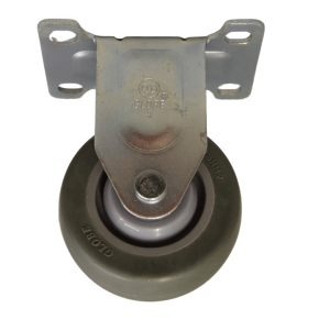 LP75B/F Fixed Castor 75mm thermoplastic rubber wheel, polypropylene rim.