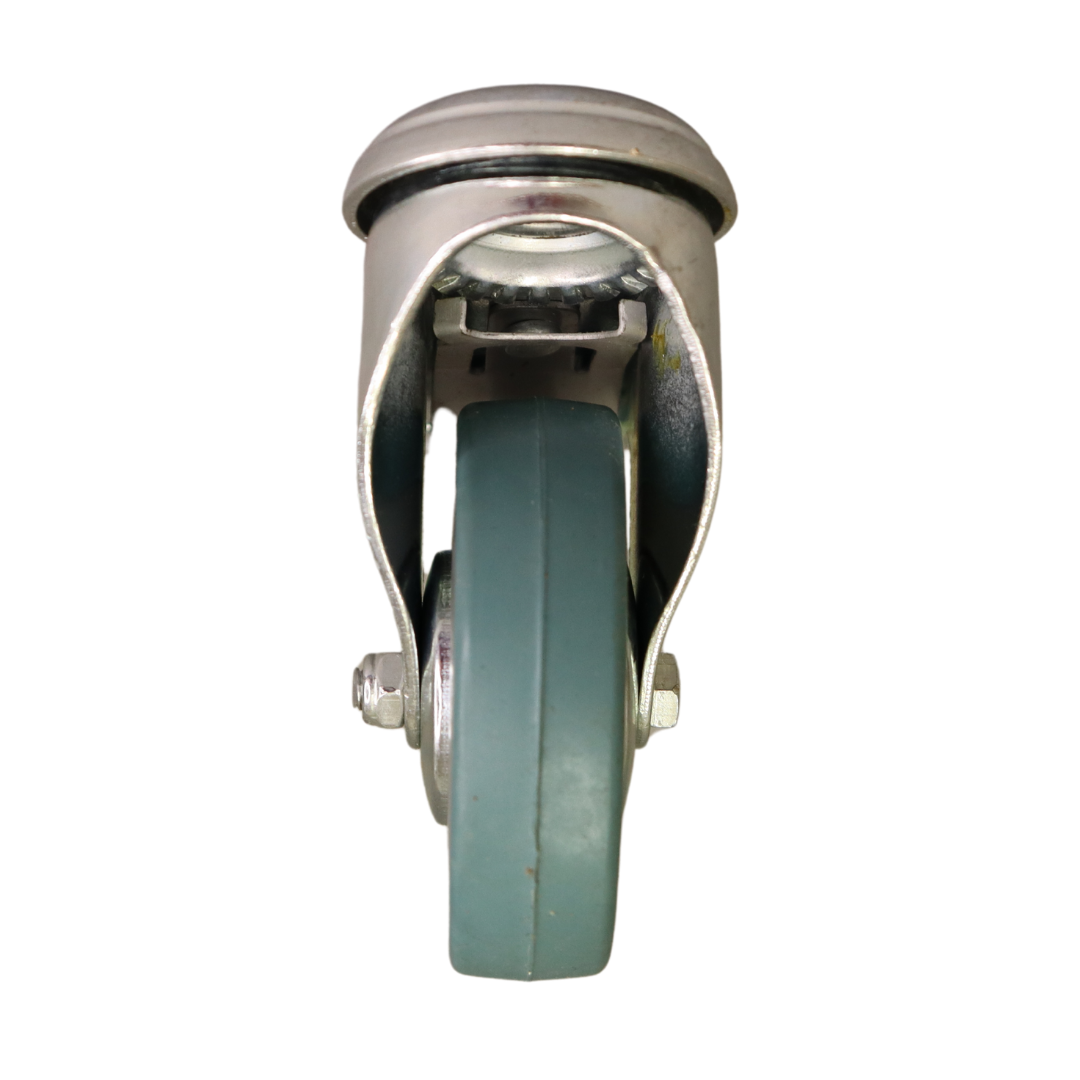 LR75P/HB Bolt Hole Swivel Braked Castor 75mm thermoplastic rubber wheel, polypropylene rim - Image 3