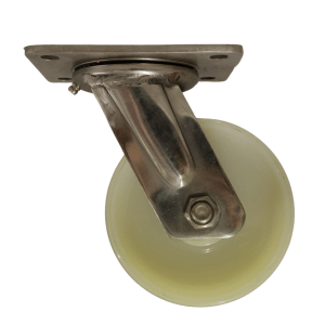 SHN125P/P Swivel Plate Stainless Steel Castor 125mm Nylon Wheel.(Heavy Duty)