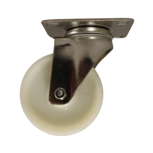 SN100P/P Swivel Plate Stainless Steel Castor 100mm Nylon Wheel.