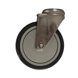 ST125B/P Swivel Plate Stainless Steel Castor 125mm TPR Wheel.