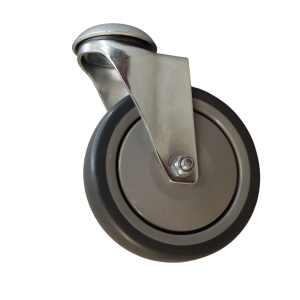 WR125B/H Bolt Hole Swivel Castor 125mm thermoplastic rubber wheel, polypropylene rim