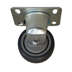 WR75B/F Fixed Castor 75m thermoplastic rubber wheel, polypropylene rim