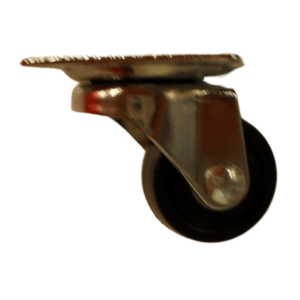 LR25P/P Swivel Plate Castor 25mm thermoplastic rubber wheel, polypropylene rim