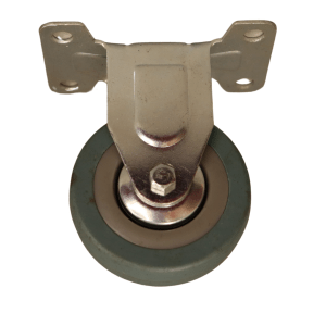 LR75P/F Fixed Castor 75mm thermoplastic rubber wheel, polypropylene rim